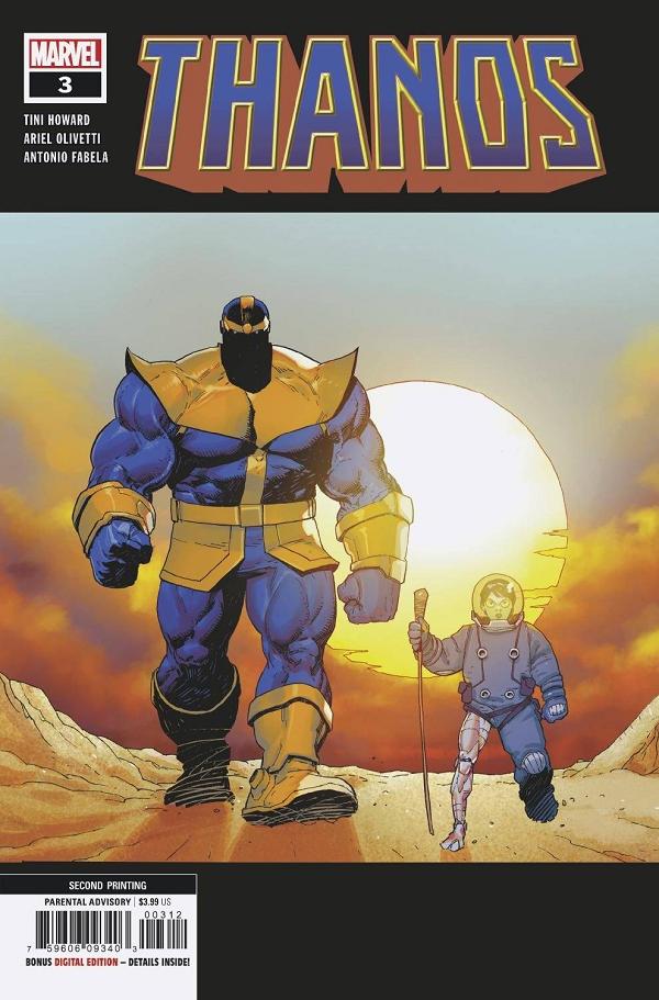 Thanos #3 (OF 6) 2ND PTG OLIVETTI cover