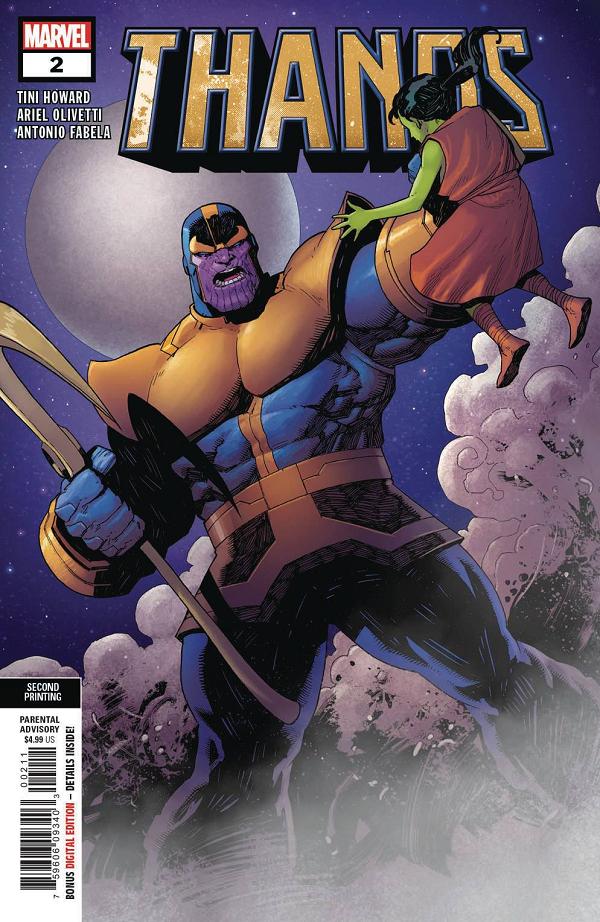 Thanos #2 (OF 6) 2ND PTG OLIVETTI cover