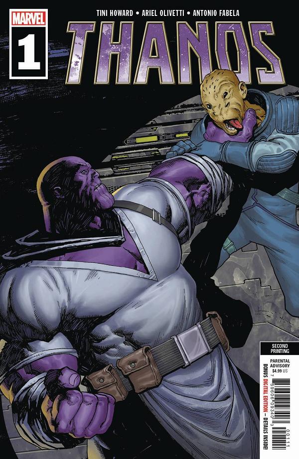 Thanos #1 (OF 6) 2ND PTG OLIVETTI cover