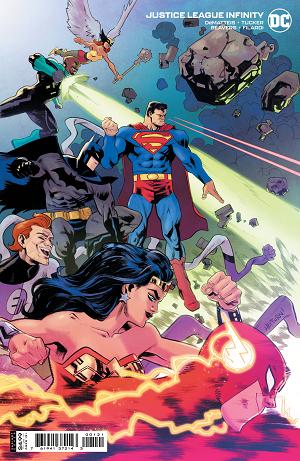 Justice League Infinity #1 CVR B CVR B CARDSTOCK HEPBURN cover