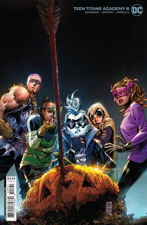 Teen Titans Academy #8 CVR B CVR B TAN CARD STOCK cover