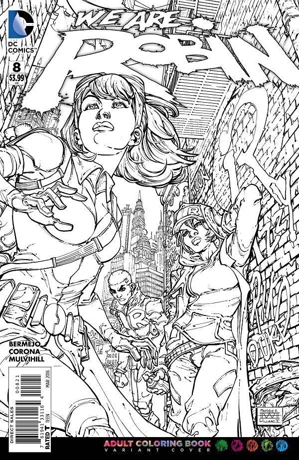 We Are Robin #8 ADULT COLORING BOOK cover
