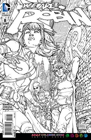 We Are Robin #8 ADULT COLORING BOOK cover