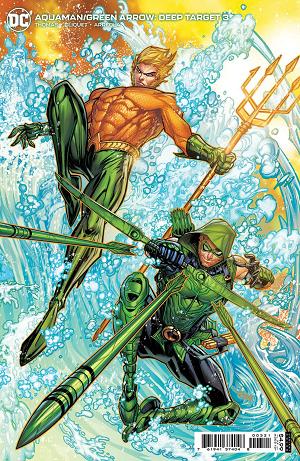 Aquaman Green Arrow Deep Target #3 CVR B MEYERS CARD cover