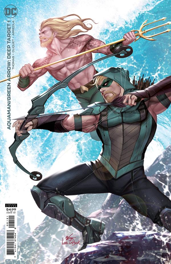 Aquaman Green Arrow Deep Target #1 CVR B LEE CARD STO cover