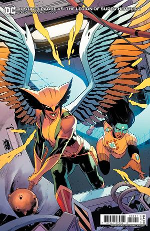 Justice League Vs Legion Of Superheroes #2 CVR B MOORE CARD cover