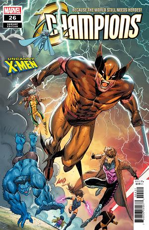 Champions #26 LIEFELD UNCANNY X-MEN cover