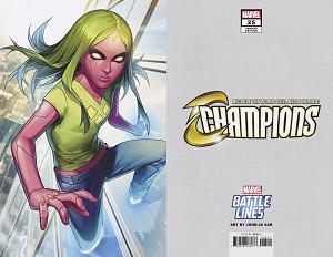 Champions #25 JONG JU KIM MARVEL BATTLE LINES cover