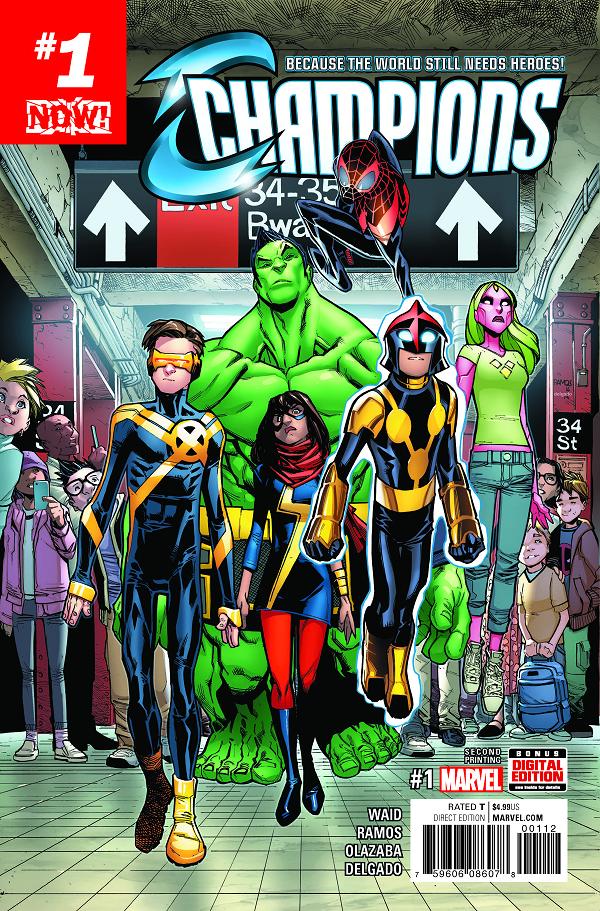 Champions #1 variant cover by Humberto Ramos
