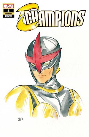 Champions #8 MOMOKO MARVEL ANIME cover
