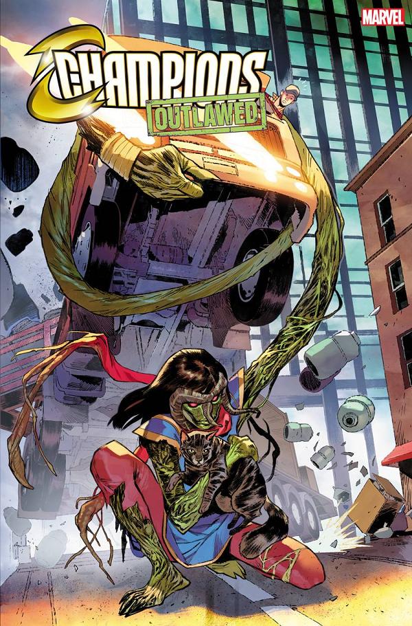 Champions #5 PICHELLI MS MARVEL-THING cover