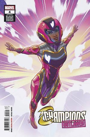 Champions #4 SOUZA IRONHEART BLACK HISTORY MONTH cover