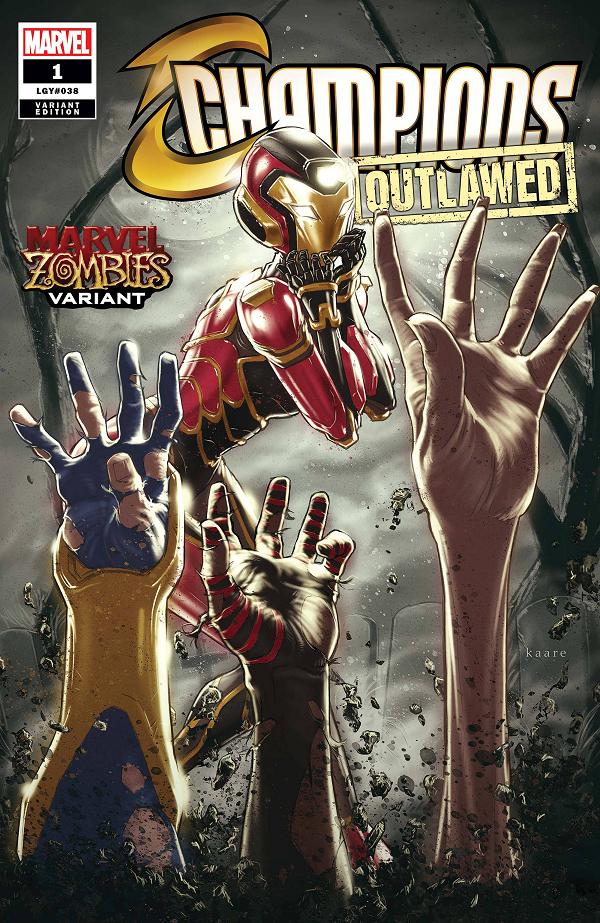 Champions #1 ANDREWS MARVEL ZOMBIES cover