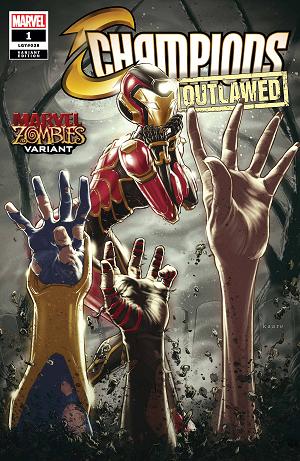 Champions #1 ANDREWS MARVEL ZOMBIES cover