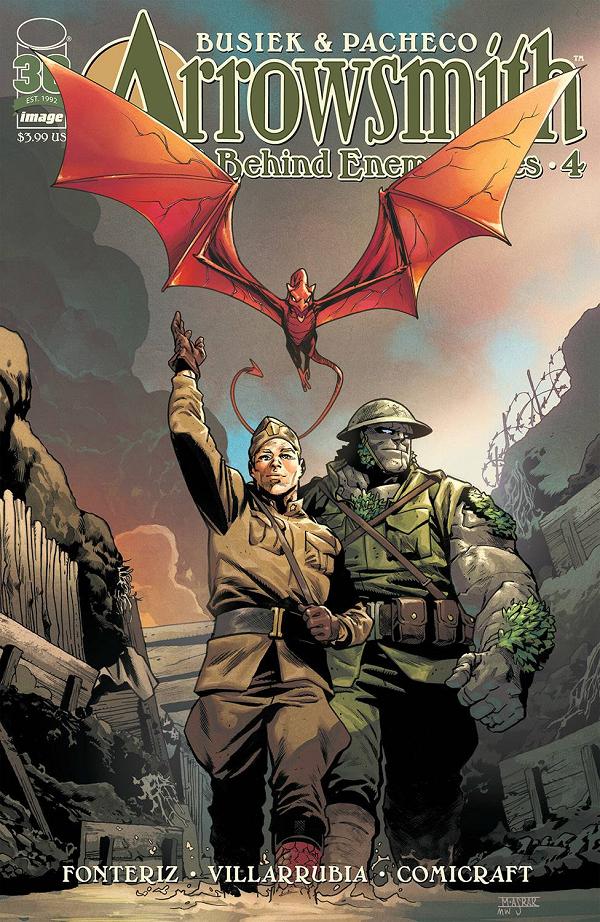 Arrowsmith #4 variant cover by Mahmud Asrar