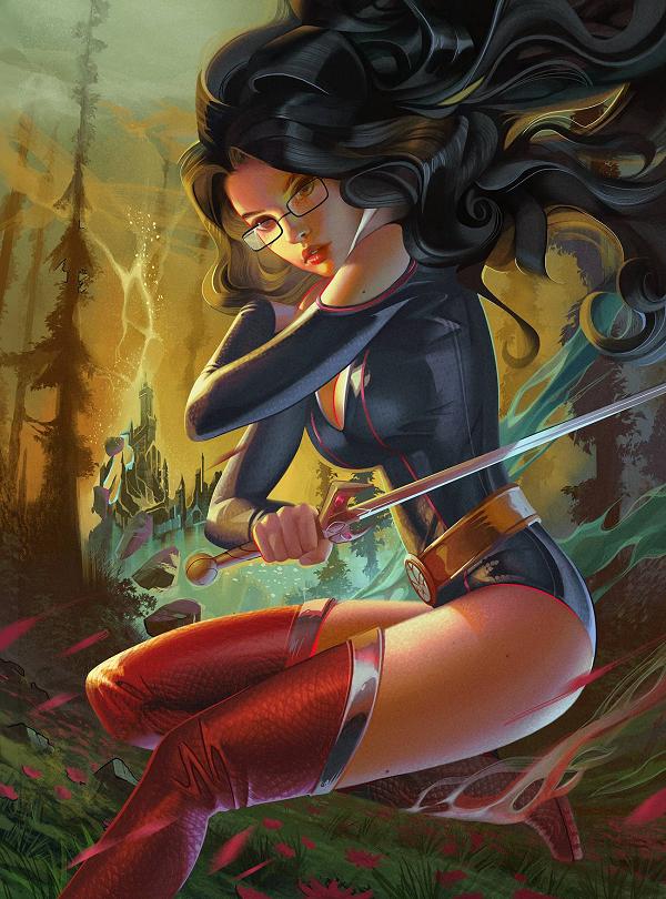 Grimm Fairy Tales #76 variant cover by Igor Lomov