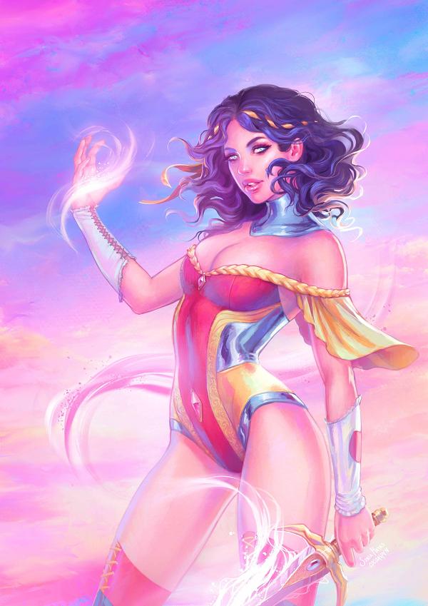 Grimm Fairy Tales #74 variant cover by Sonia Matas