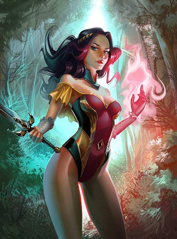 Grimm Fairy Tales #61 variant cover by Igor Lomov