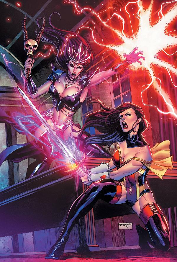 Grimm Fairy Tales #51 variant cover by Sheldon Goh