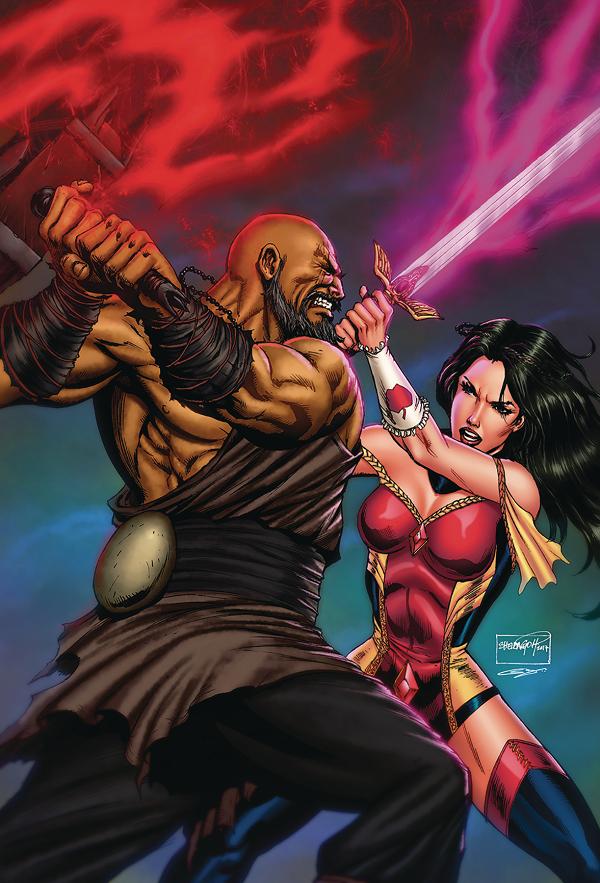 Grimm Fairy Tales #17 variant cover by Sheldon Goh