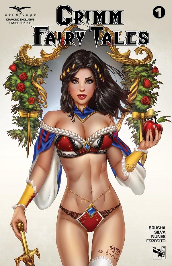 Grimm Fairy Tales #1 variant cover by Eric Basaldua