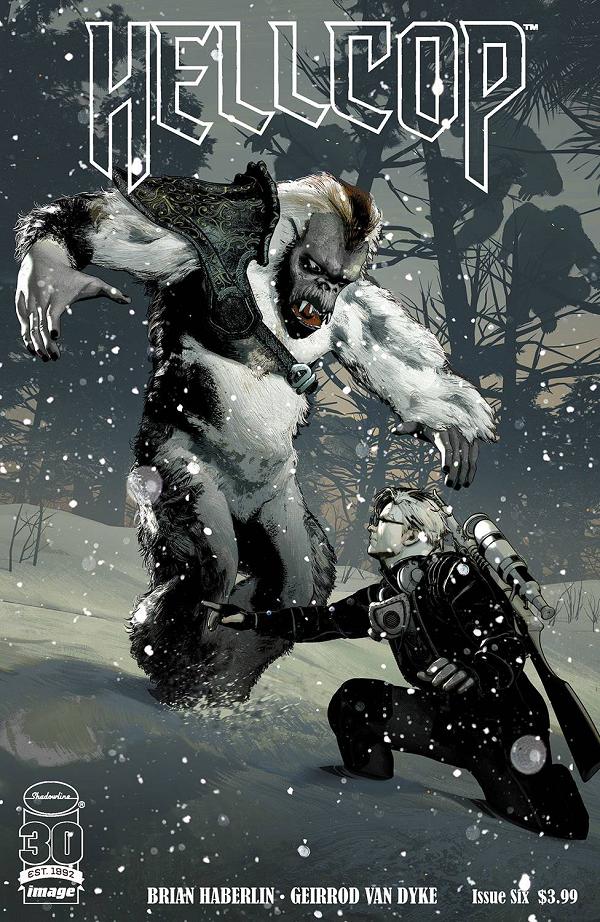 Hellcop #6 cover by Brian Haberlin