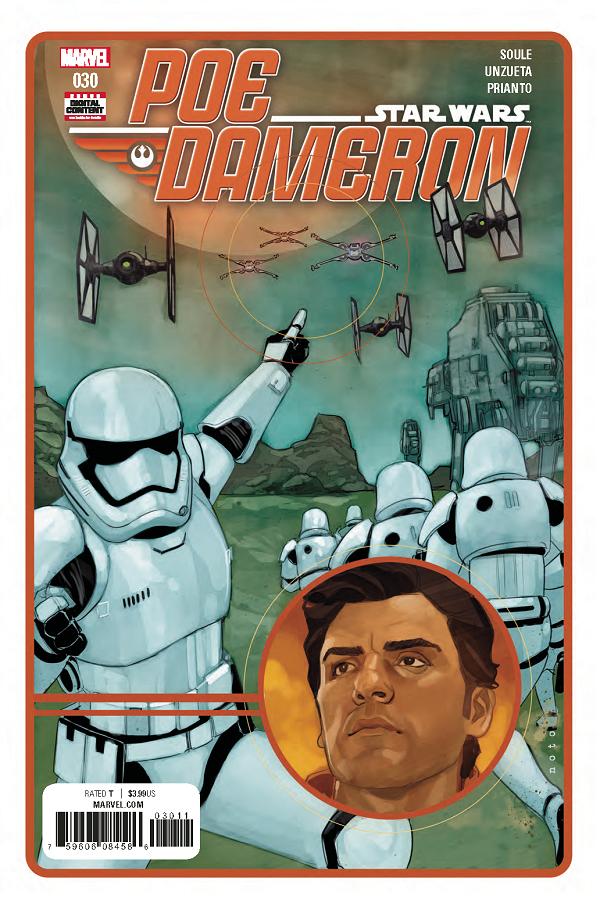 Star Wars Poe Dameron #30 cover by Phil Noto