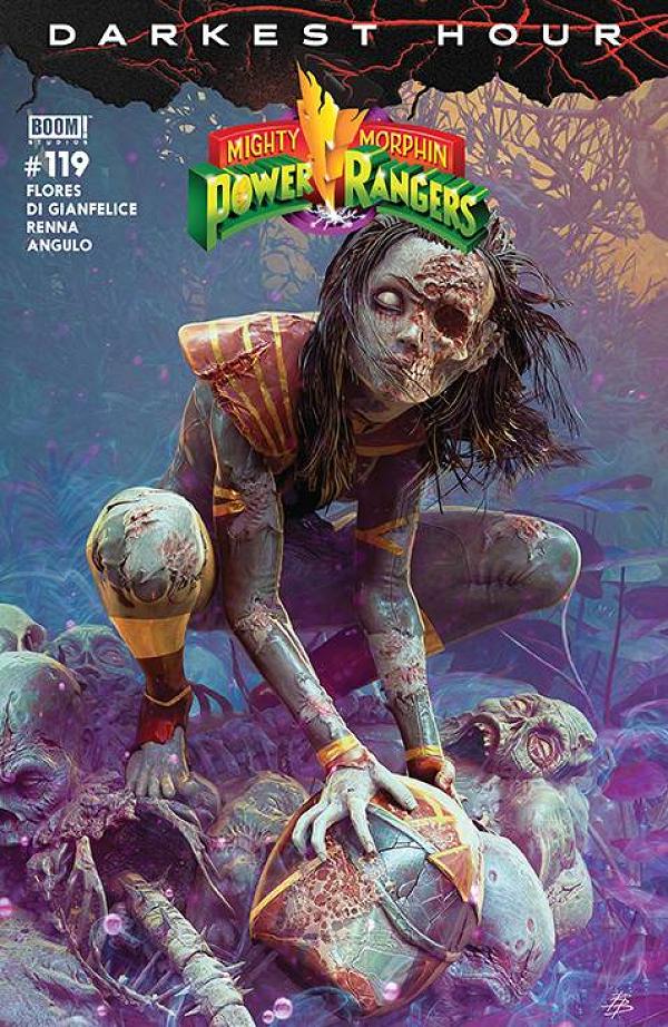Mighty Morphin Power Rangers #119 variant cover by Bjorn Barends