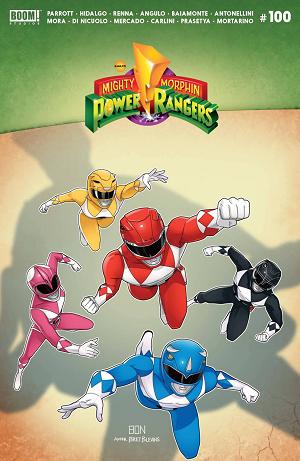 Mighty Morphin Power Rangers #100 CVR B BERNARDO cover