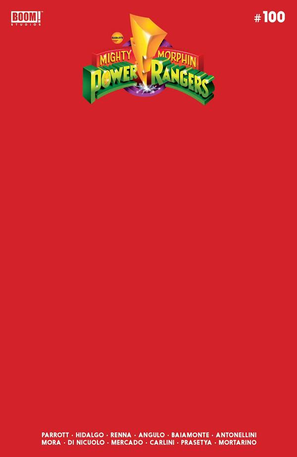 Mighty Morphin Power Rangers #100 CVR D CVR D BLANK SKETCH cover
