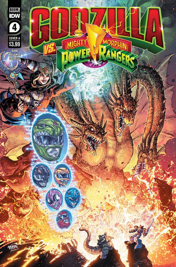 Godzilla Vs Mmpr #4 CVR A FREDDIE WILLIAMS II cover