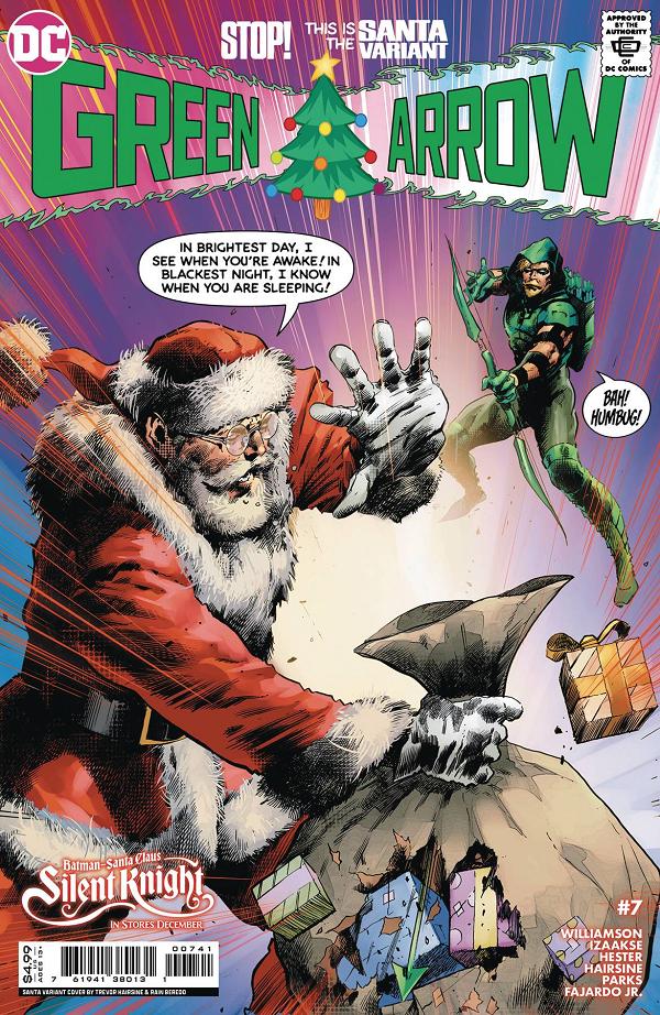 Green Arrow #7 CVR C TREVOR HAIRSINE SANTA CSV cover