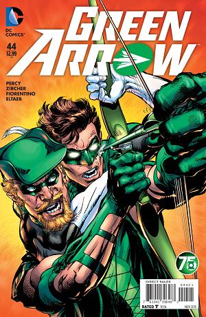 Green Arrow #44 GREEN LANTERN 75 cover