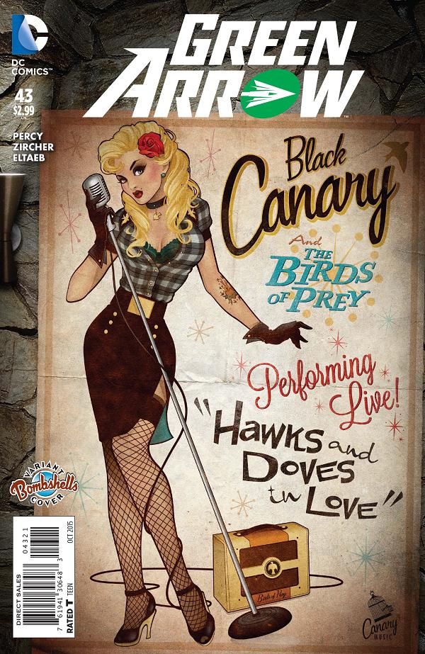 Green Arrow #43 BOMBSHELLS cover