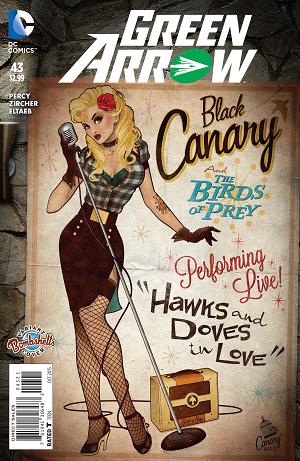 Green Arrow #43 BOMBSHELLS cover