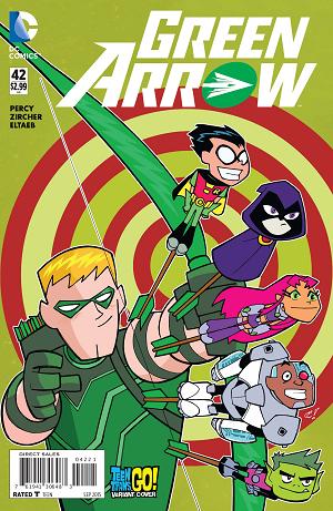 Green Arrow #42 TEEN TITANS GO cover