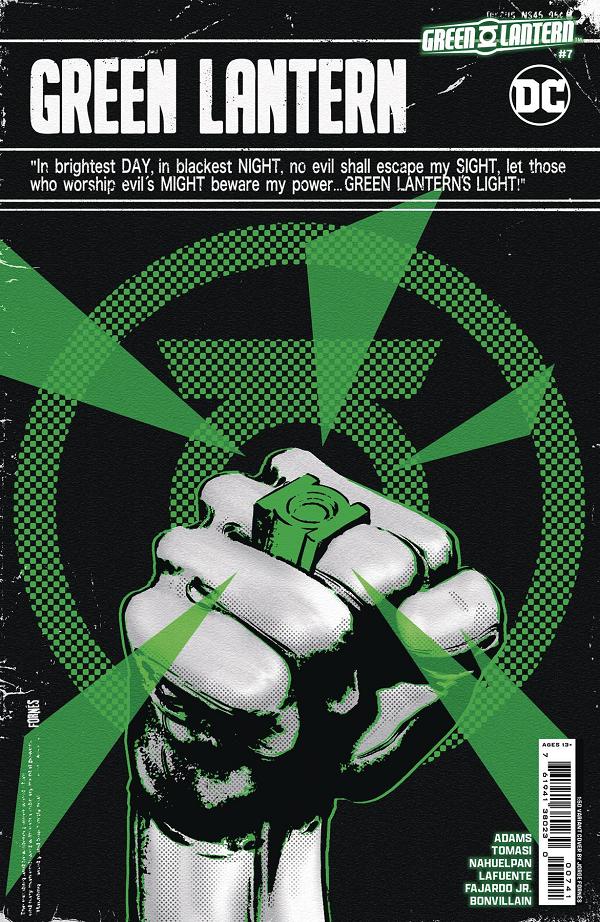 Green Lantern #7 CVR D INC 1:50 JORGE FORNES CSV cover