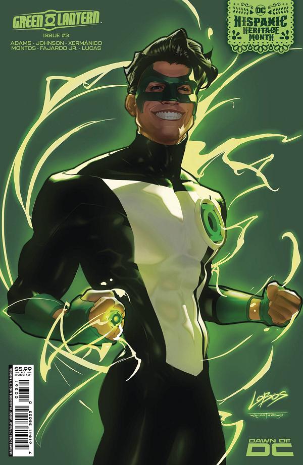 Green Lantern #3 CVR D VILLALOBOS HISPANIC HERITAGE MONTH cover