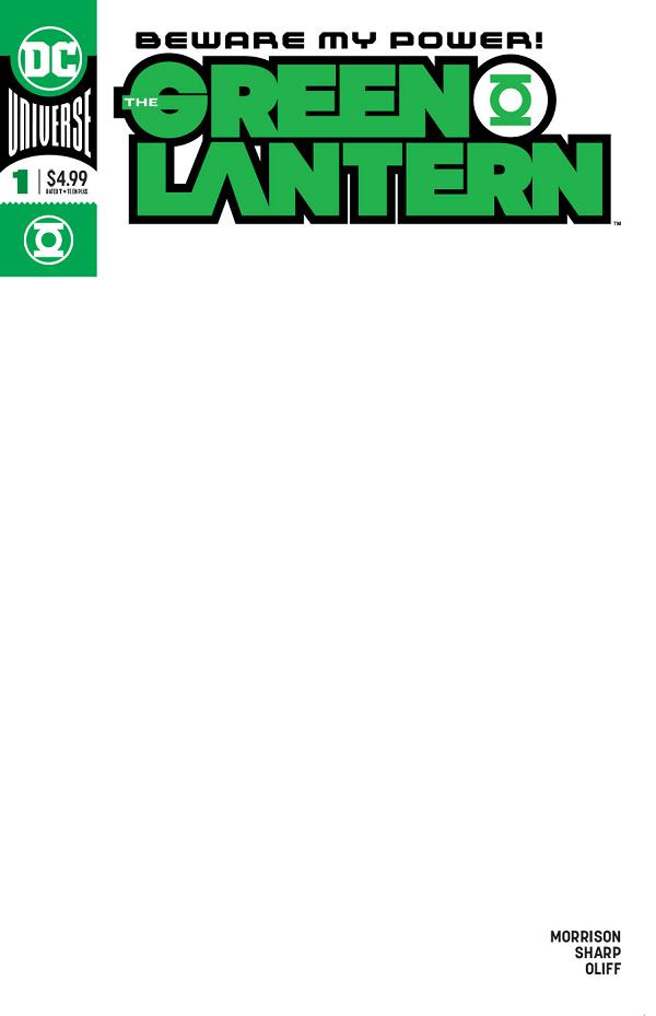 Green Lantern #1 BLANK cover