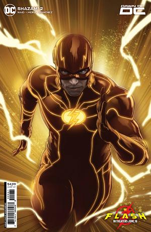 Shazam #2 CVR D CVR D KAARE ANDREWS THE FLASH MOVIE CARD STOCK cover