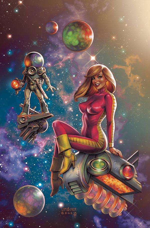 Barbarella #3 variant cover by Joseph Michael Linsner