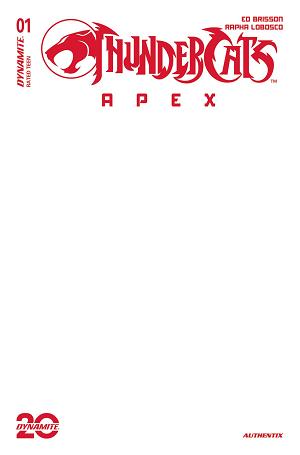 Thundercats Apex #1 CVR H BLANK AUTHENTIX cover