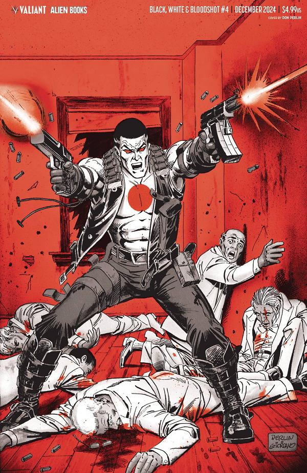 Black White & Bloodshot #4 variant cover by Don Perlin