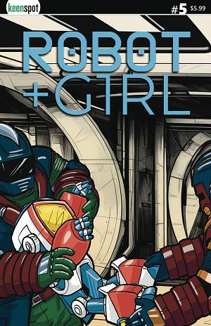Robot + Girl #5 CVR B MIKE WHITE cover