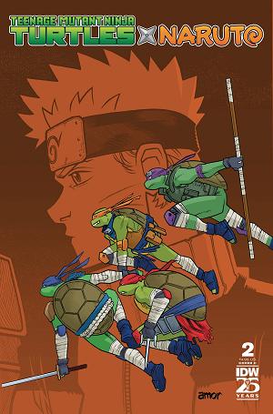 Teenage Mutant Ninja Turtles X Naruto #2 CVR C AMOR cover
