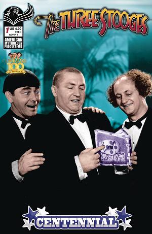 Three Stooges Centennial #1 CVR B PHOTO (O/A) cover