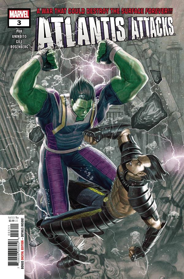 Atlantis Attacks #3 cover by Rock-He Kim