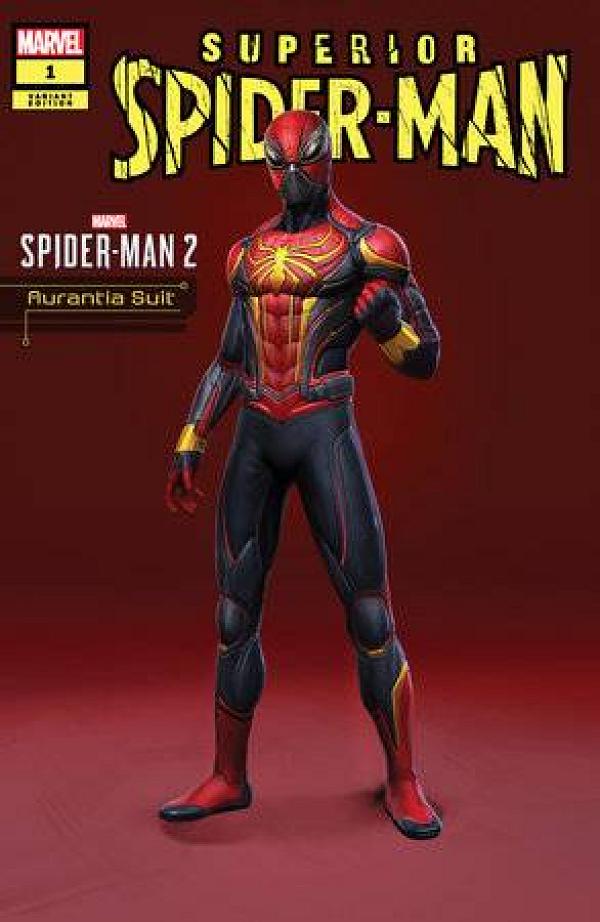 Superior Spider-Man #1 AURANTIA SUIT SPIDER-MAN 2 cover