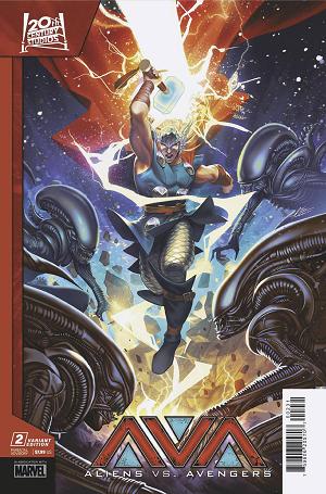 Aliens Vs Avengers #2 (OF 4) MATEUS MANHANINI cover