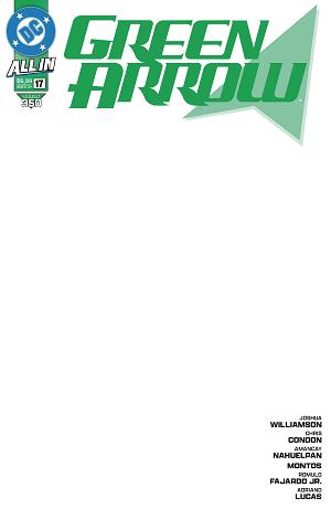 Green Arrow #350 CVR D BLANK CSV cover